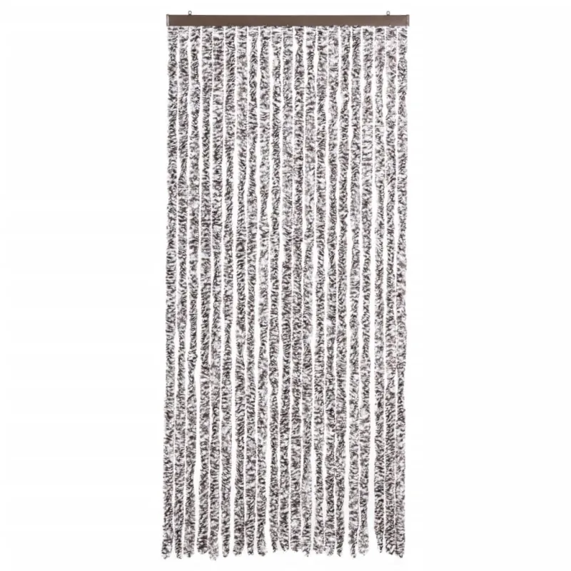 Užuolaida nuo vabzdžių, ruda ir smėlio, 90x200cm, šenilis