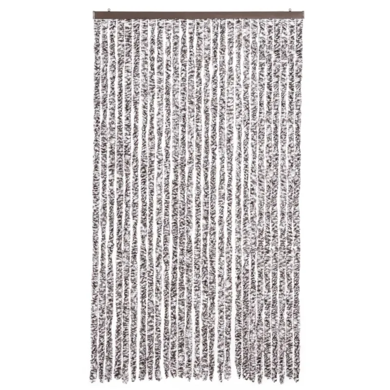 Užuolaida nuo vabzdžių, ruda ir smėlio, 118x220cm, šenilis