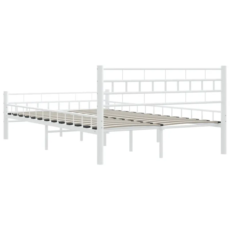 Lovos rėmas, baltos spalvos, 140x200cm, metalas