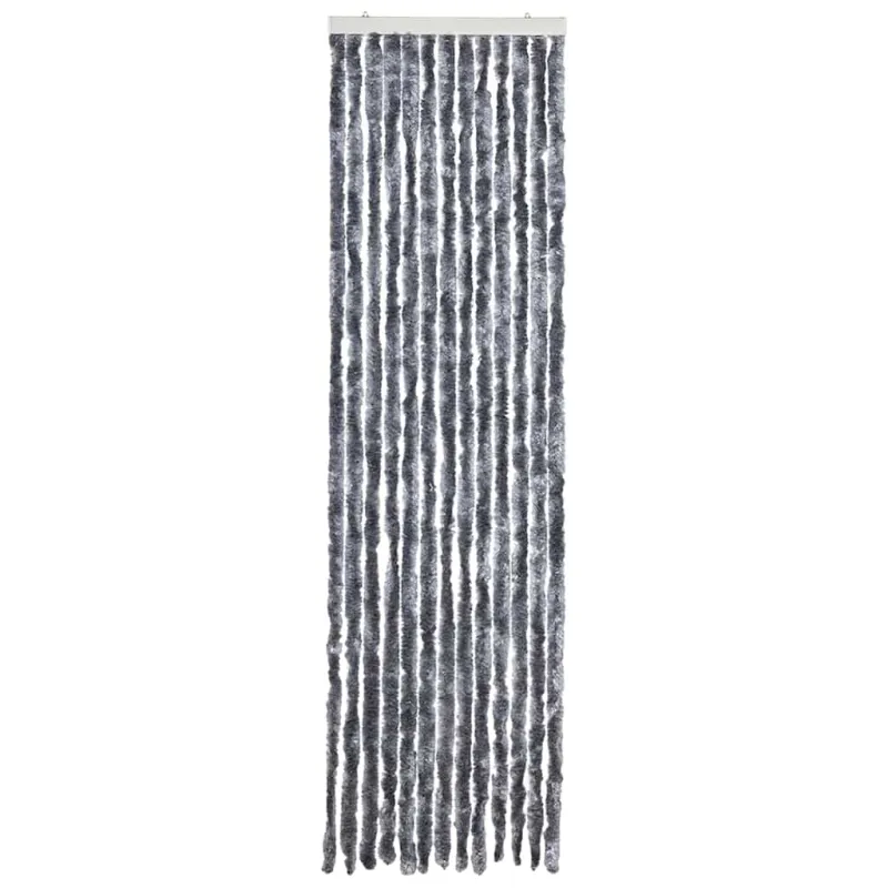 Užuolaida nuo vabzdžių, sidabrinės spalvos, 56x200cm, šenilis