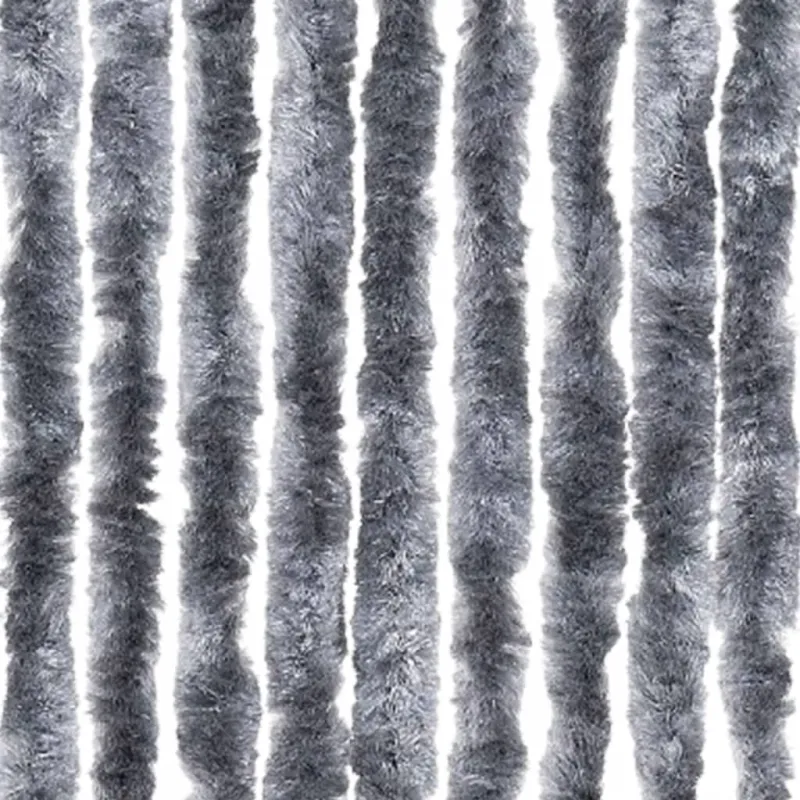 Užuolaida nuo vabzdžių, sidabrinės spalvos, 90x200cm, šenilis