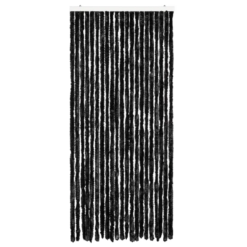 Užuolaida nuo vabzdžių, antracito spalvos, 90x200cm, šenilis