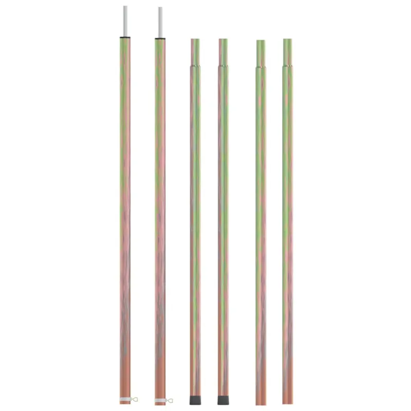 Teleskopiniai palapinės strypai, 2vnt., 170-255cm, plienas