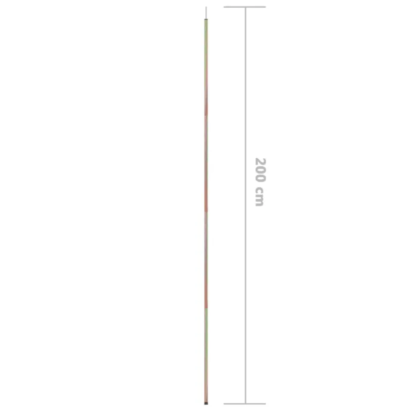 Uždangos nuo saulės stulpai, 2vnt., 200cm, plienas