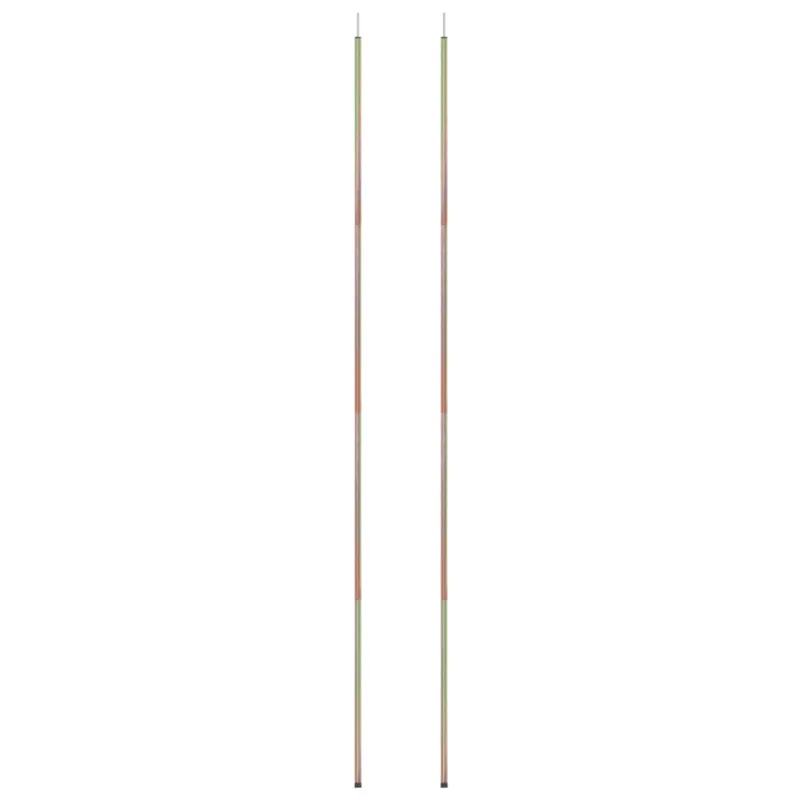 Uždangos nuo saulės stulpai, 2vnt., 250cm, plienas