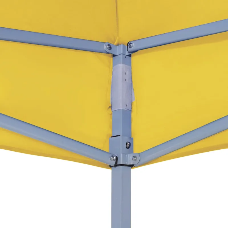 Proginės palapinės stogas, geltonos spalvos, 3x3m, 270 g/m²
