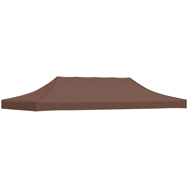 Proginės palapinės stogas, rudos spalvos, 6x3m, 270 g/m²