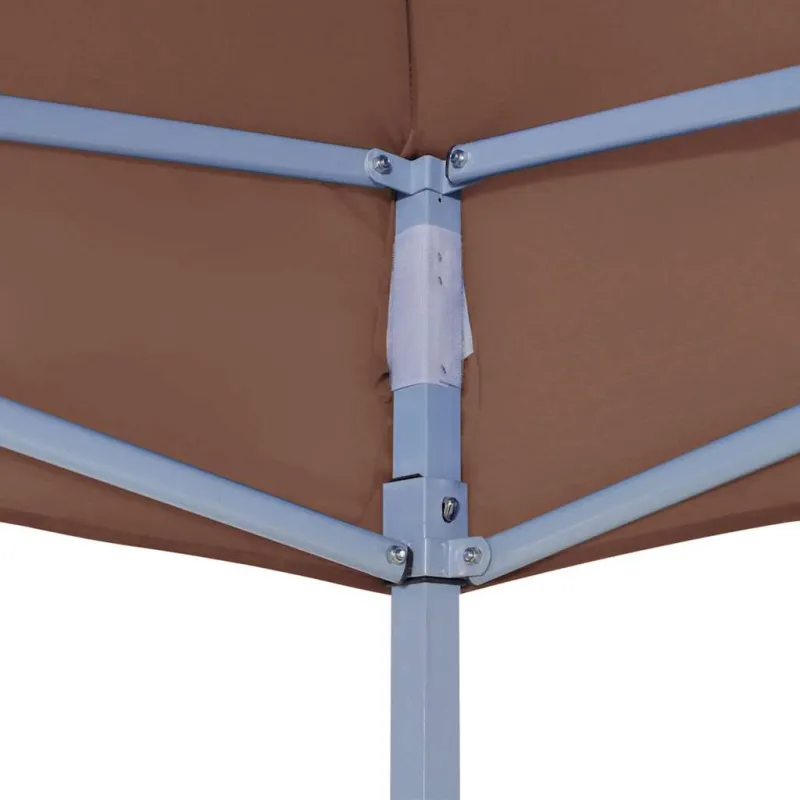 Proginės palapinės stogas, rudos spalvos, 6x3m, 270 g/m²