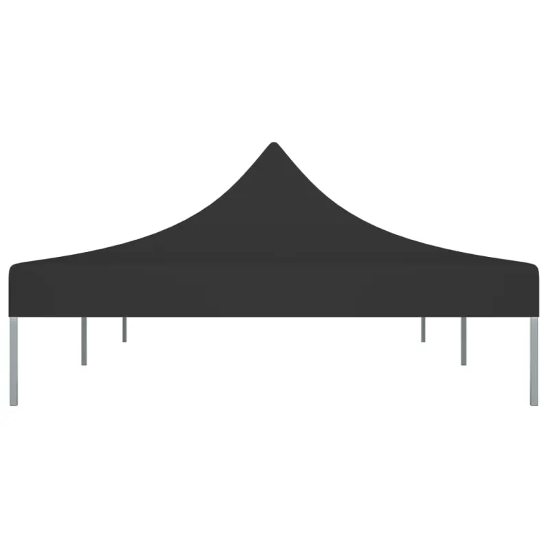 Proginės palapinės stogas, juodos spalvos, 6x3m, 270 g/m²