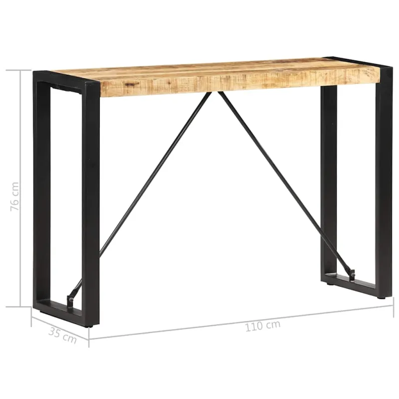 Konsolinis staliukas, 110x35x76cm, mango medienos masyvas