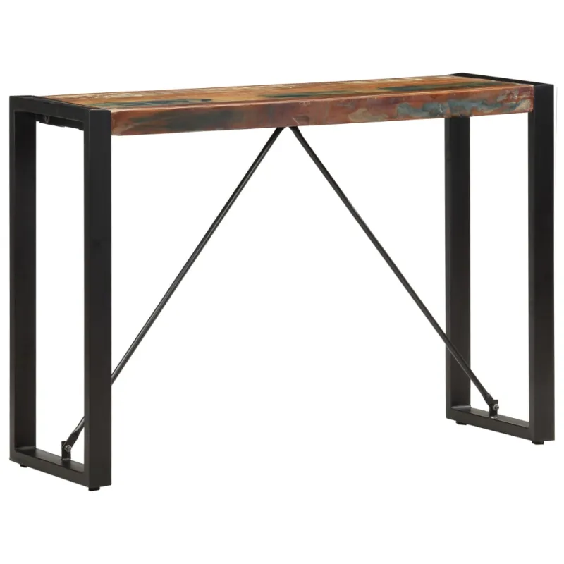 Konsolinis staliukas, 110x35x76cm, perdirbtos medienos masyvas