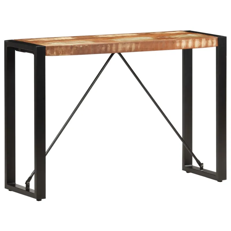 Konsolinis staliukas, 110x35x76cm, perdirbtos medienos masyvas