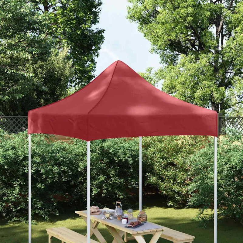 Proginės palapinės stogas, tamsiai raudonas, 2x2m, 270 g/m²