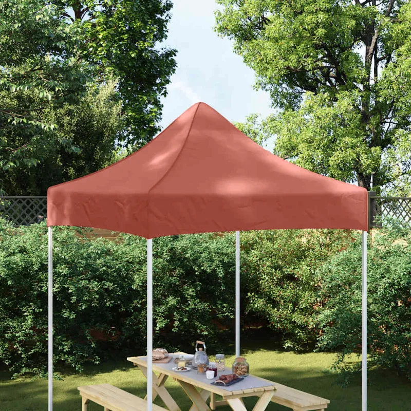 Proginės palapinės stogas, terakota spalvos, 2x2m, 270 g/m²