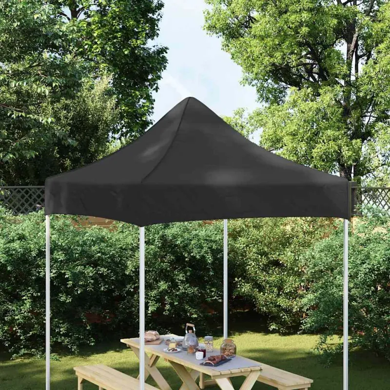 Proginės palapinės stogas, juodos spalvos, 2x2m, 270 g/m²
