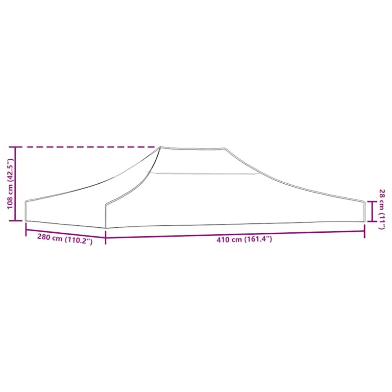 Proginės palapinės stogas, žalios spalvos, 4x3m, 270 g/m²
