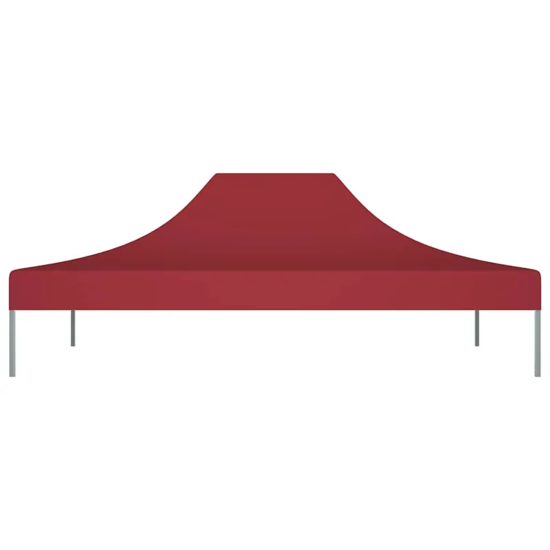 Proginės palapinės stogas, tamsiai raudonas, 4x3m, 270 g/m²