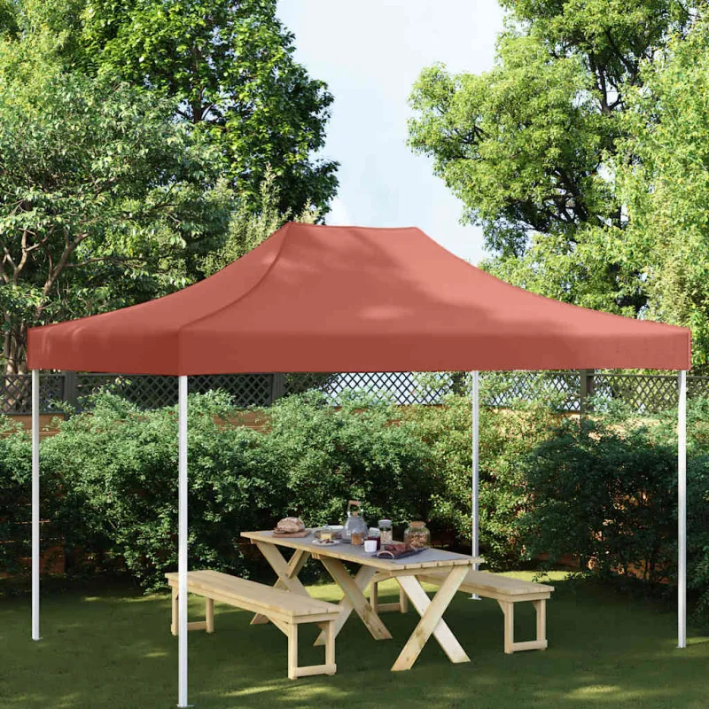 Proginės palapinės stogas, terakota spalvos, 4x3m, 270 g/m²