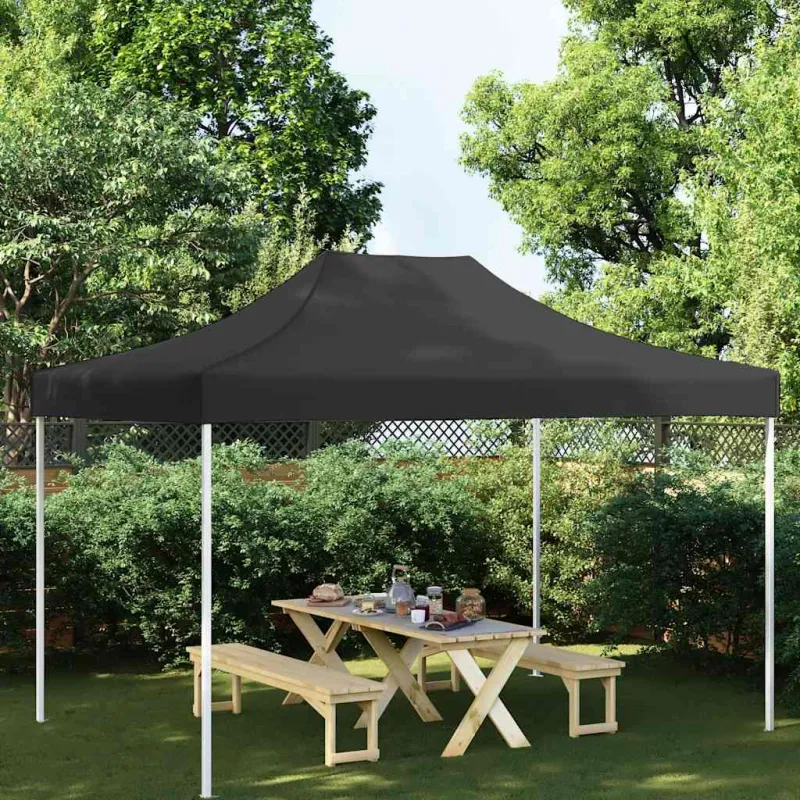 Proginės palapinės stogas, juodos spalvos, 4,5x3m, 270 g/m²