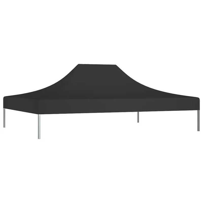 Proginės palapinės stogas, juodos spalvos, 4,5x3m, 270 g/m²