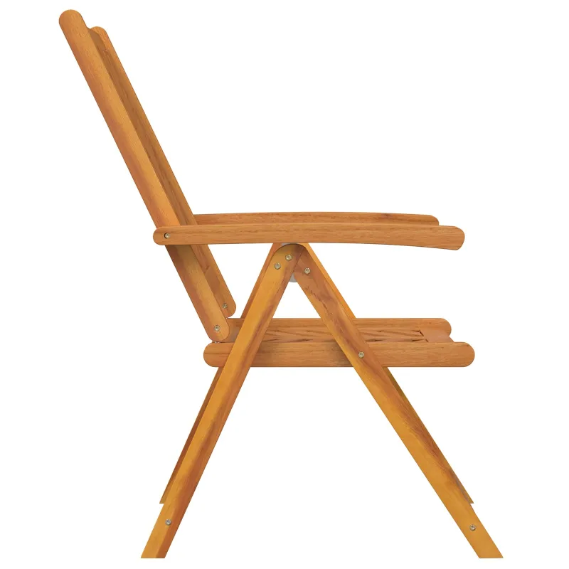 Sodo Kėdė 8 pcs Ruda 57 x 72 x 109 cm Kietos akacijos mediena