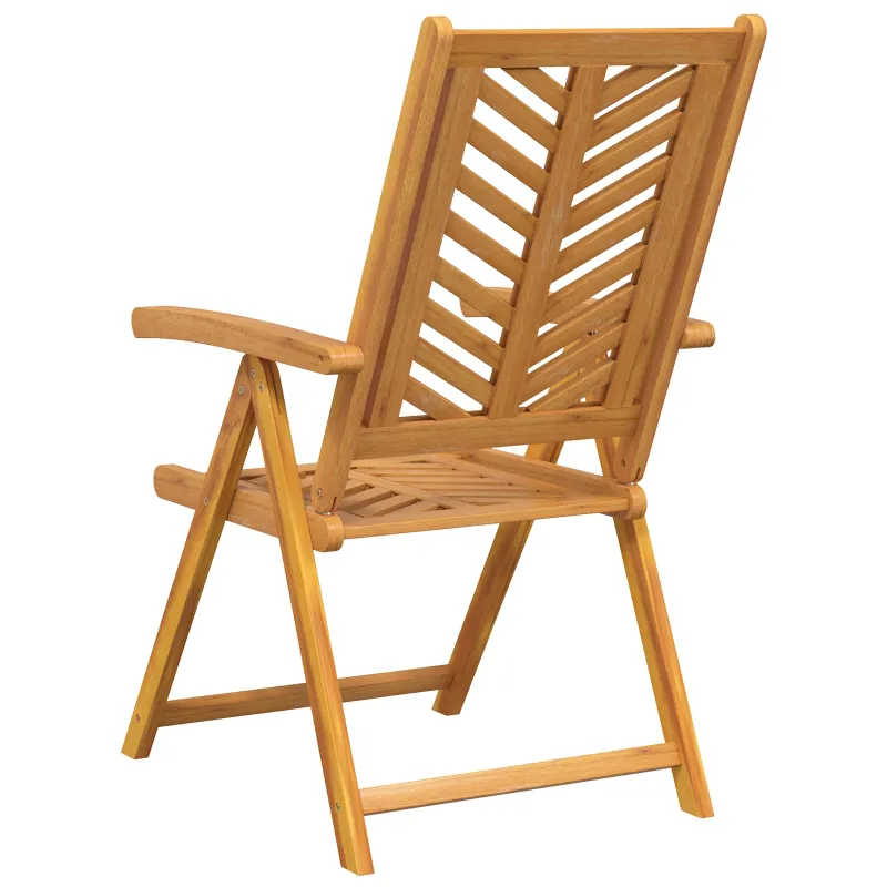 Sodo Kėdė 8 pcs Ruda 57 x 72 x 109 cm Kietos akacijos mediena