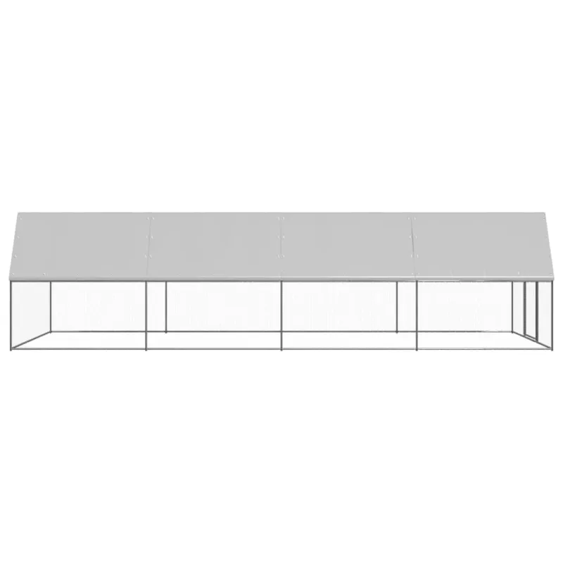 Lauko narvas viščiukams, 3x8x2m, galvanizuotas plienas