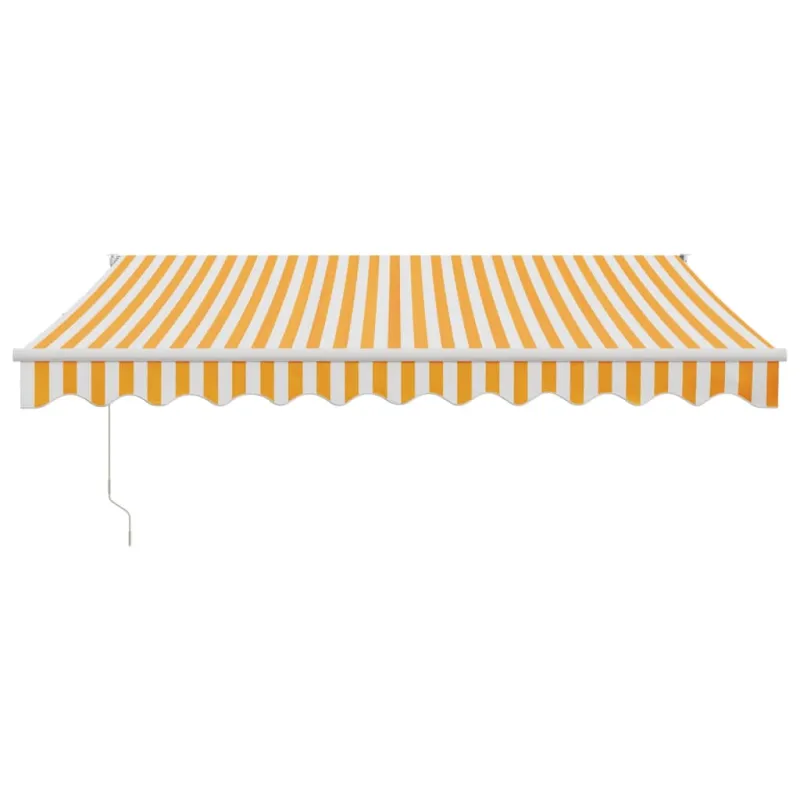Ištraukiama markizė, geltona/balta, 3x2,5m, audinys/aliuminis