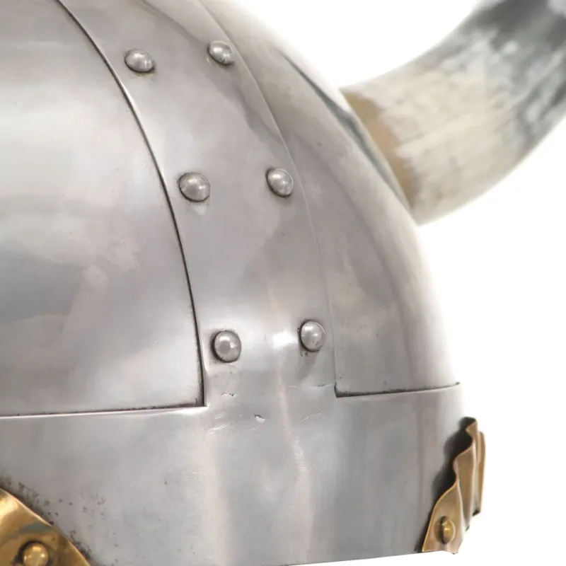 Vikingų šalmas, sidabrinis, plienas, fantastinis