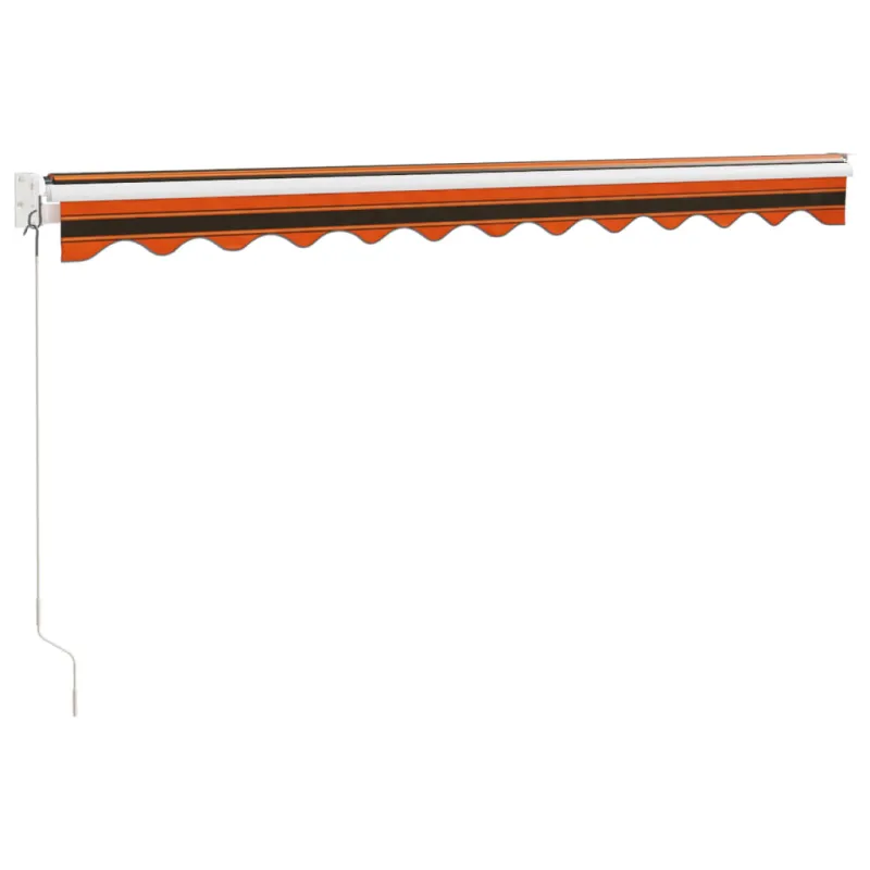 Ištraukiama markizė, oranžinė/ruda, 3x2,5m, audinys/aliuminis