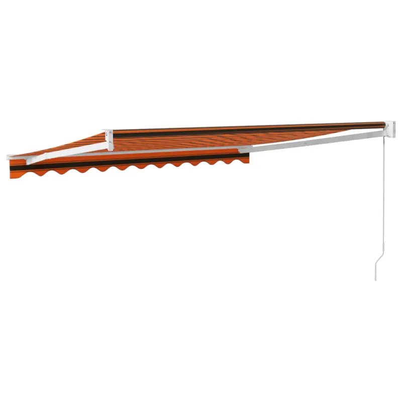 Ištraukiama markizė, oranžinė/ruda, 3,5x2,5m, audinys/aliuminis