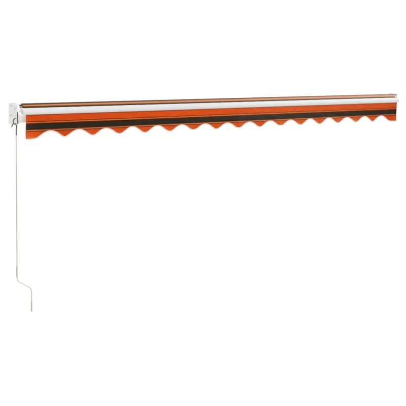 Ištraukiama markizė, oranžinė/ruda, 4x3m, audinys ir aliuminis