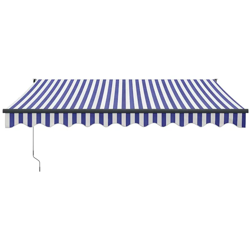 Ištraukiama markizė, mėlyna/balta, 3x2,5m, audinys ir aliuminis