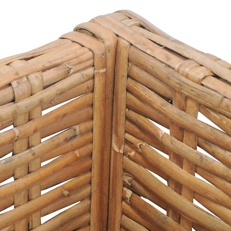 Kampinė sofa su pagalvėlėmis, natūralus ratanas