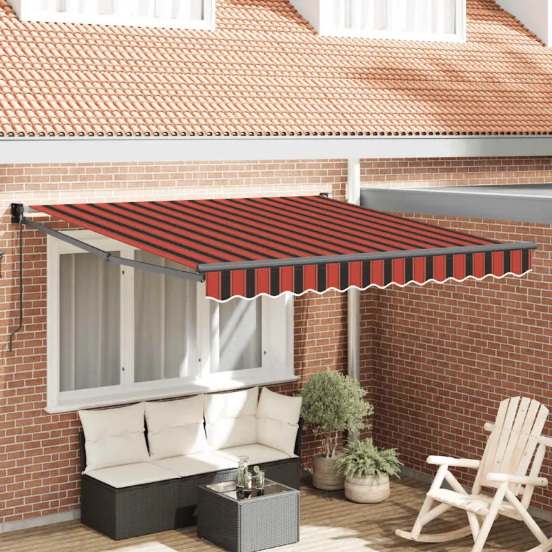 Ištraukiama markizė, oranžinė/ruda, 3x2,5m, audinys/aliuminis