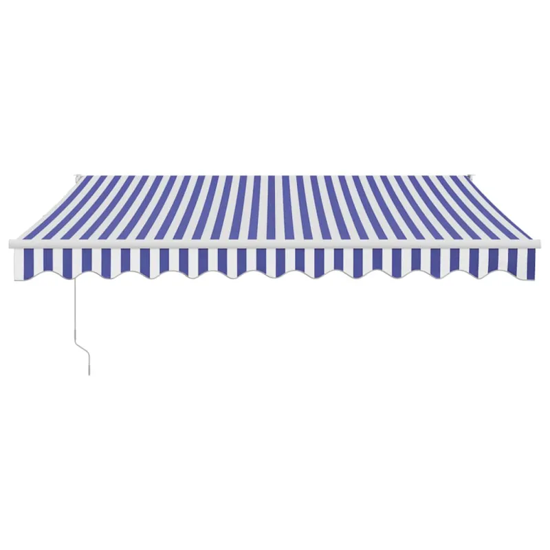 Automatinė ištraukiama markizė, mėlyna ir balta, 3,5x2,5m