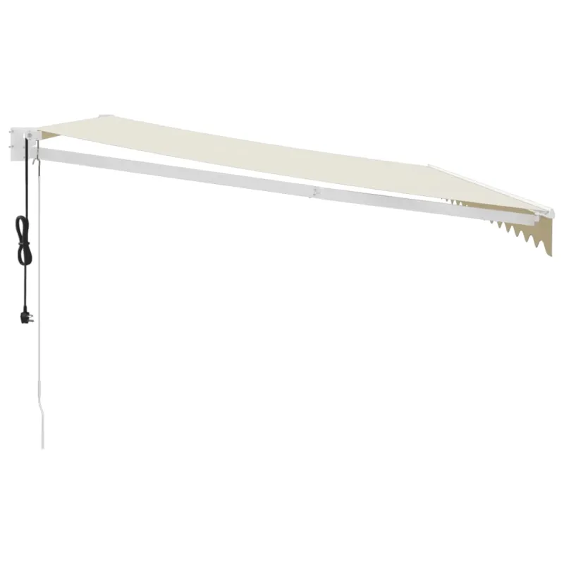 Automatinė ištraukiama markizė, kreminės spalvos, 4,5x3m