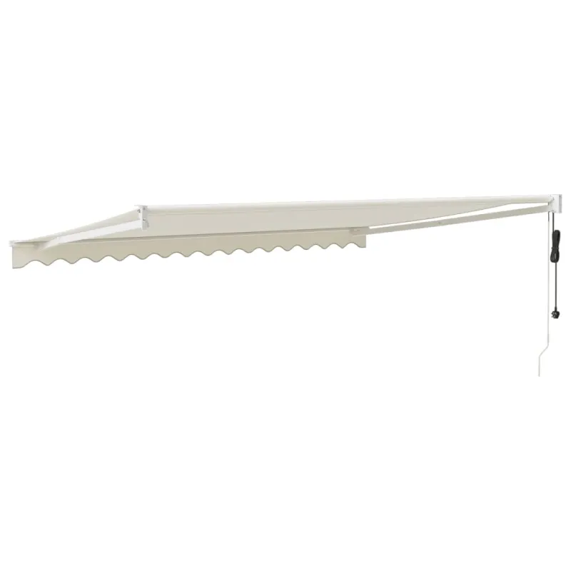 Automatinė ištraukiama markizė, kreminės spalvos, 4,5x3m