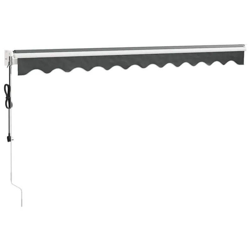 Automatinė ištraukiama markizė, antracito spalvos, 3x2,5m