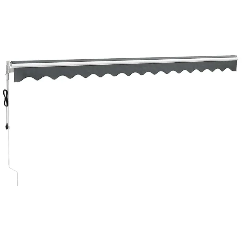 Automatinė ištraukiama markizė, antracito spalvos, 4,5x3m