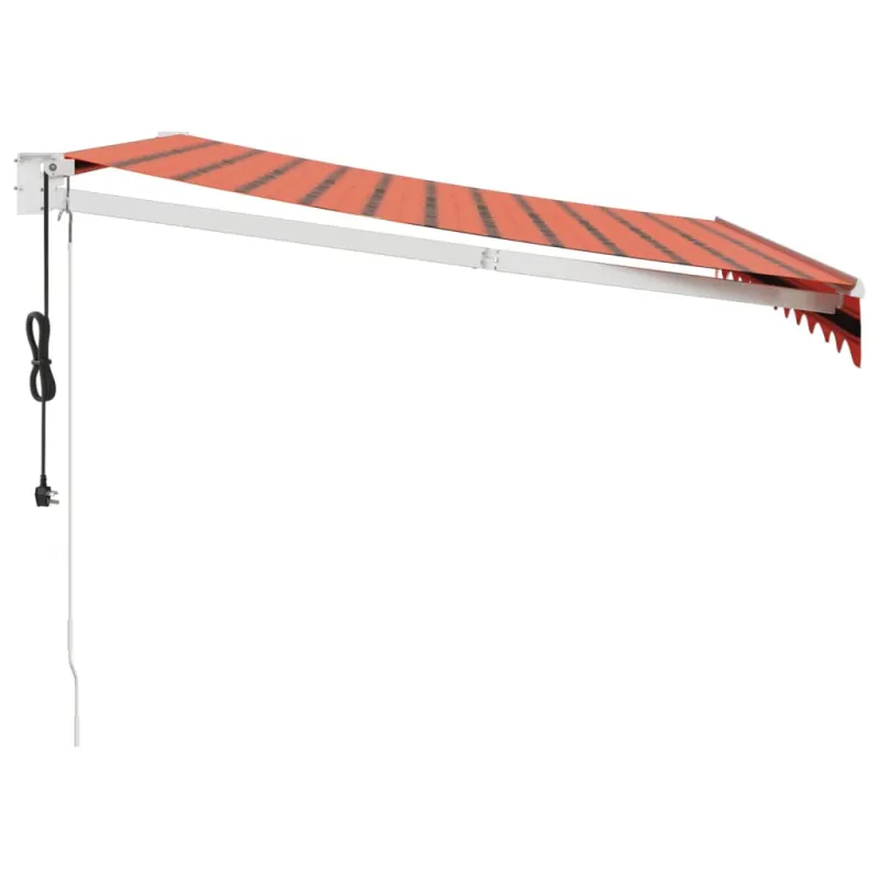 Automatinė ištraukiama markizė, oranžinė ir ruda, 3x2,5m