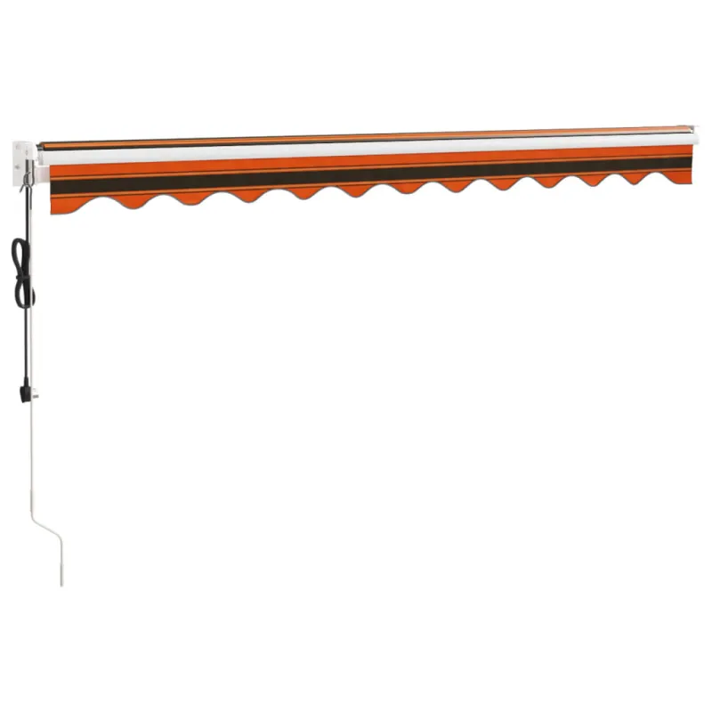 Automatinė ištraukiama markizė, oranžinė ir ruda, 3,5x2,5m