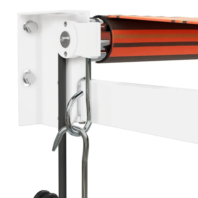 Automatinė ištraukiama markizė, oranžinė ir ruda, 3,5x2,5m