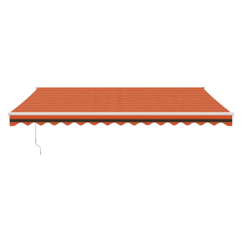 Automatinė ištraukiama markizė, oranžinė ir ruda, 4x3m