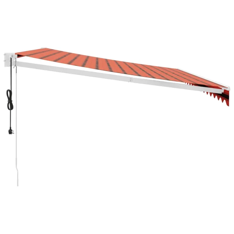 Automatinė ištraukiama markizė, oranžinė ir ruda, 4x3m