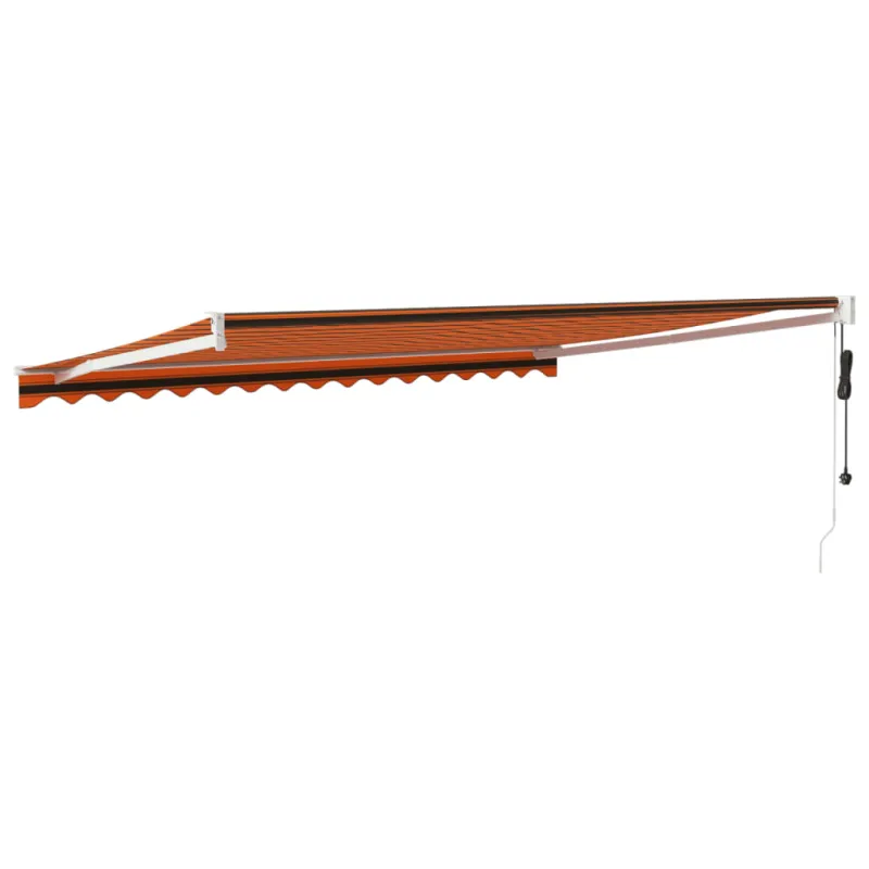 Automatinė ištraukiama markizė, oranžinė ir ruda, 4x3m