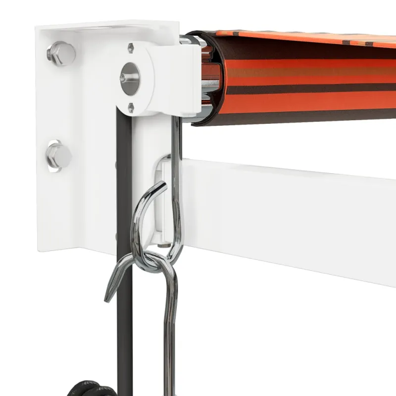 Automatinė ištraukiama markizė, oranžinė ir ruda, 4x3m