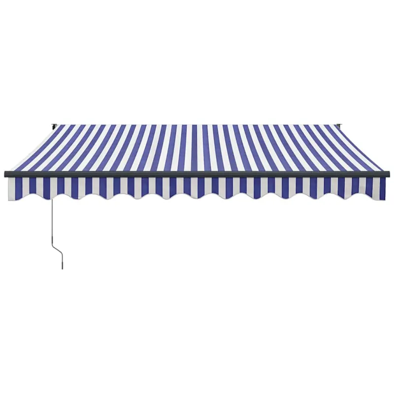 Automatinė ištraukiama markizė, mėlyna ir balta, 3,5x2,5m
