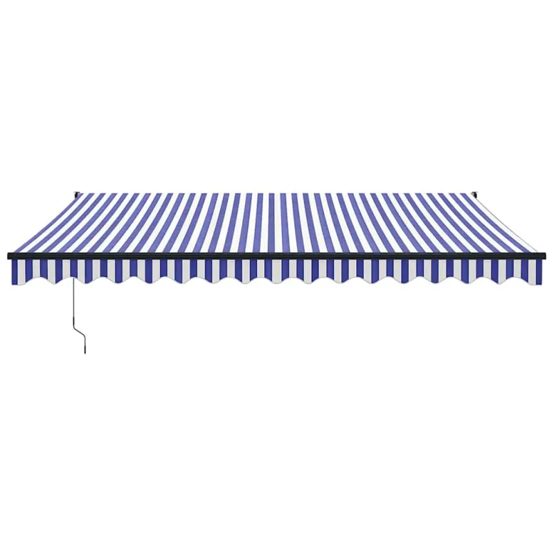Automatinė ištraukiama markizė, mėlyna ir balta, 4x3m
