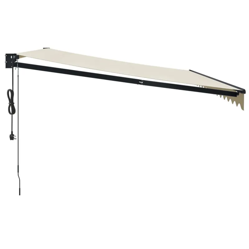 Automatinė ištraukiama markizė, kreminės spalvos, 4,5x3m